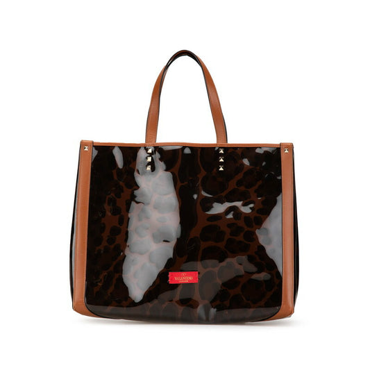 Valentino Studded Leopard Tote Bag