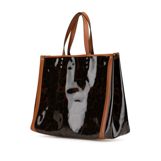 Valentino Studded Leopard Tote Bag