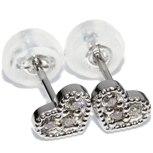 Platinum Pt900 Diamond Earrings