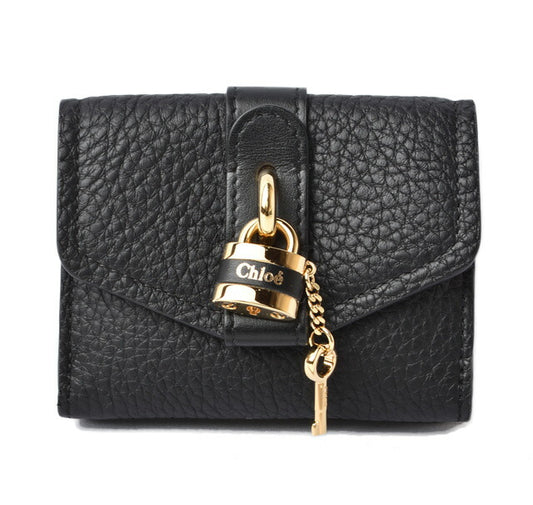 Chloe Mini Wallet Black Leather