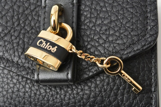 Chloe Mini Wallet Black Leather