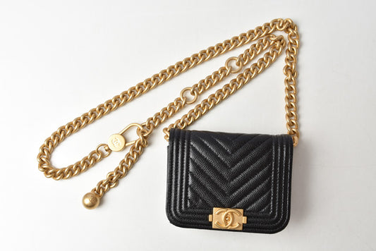 Chanel Belt Bag Coin Case Chain Pouch