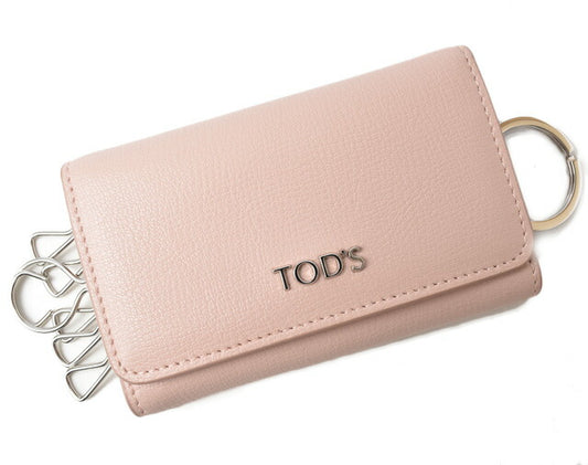 Tod's Leather Key Case Light Pink