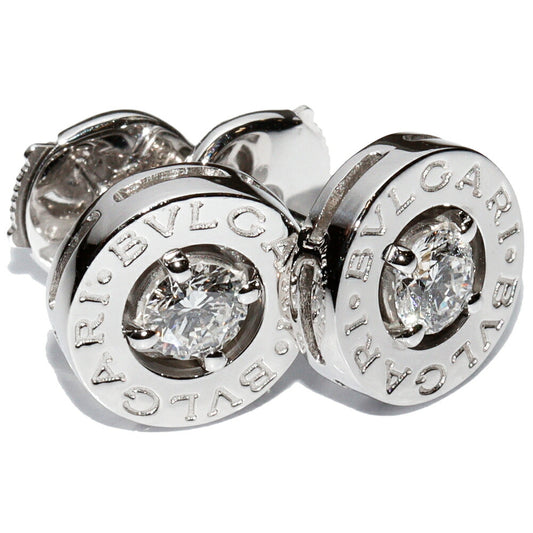 Bvlgari K18WG Diamond Earrings