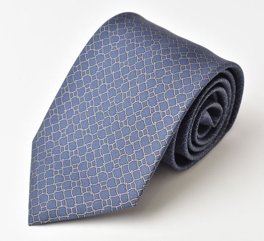 Hermes Silk Tie Blue Unused