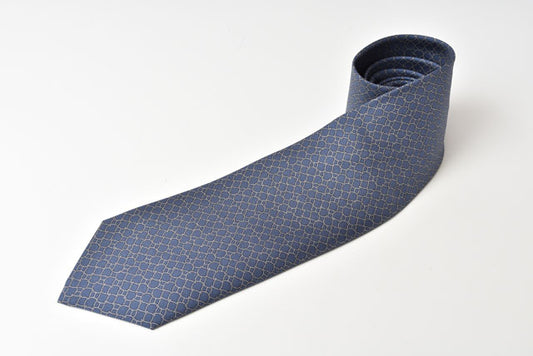 Hermes Silk Tie Blue Unused