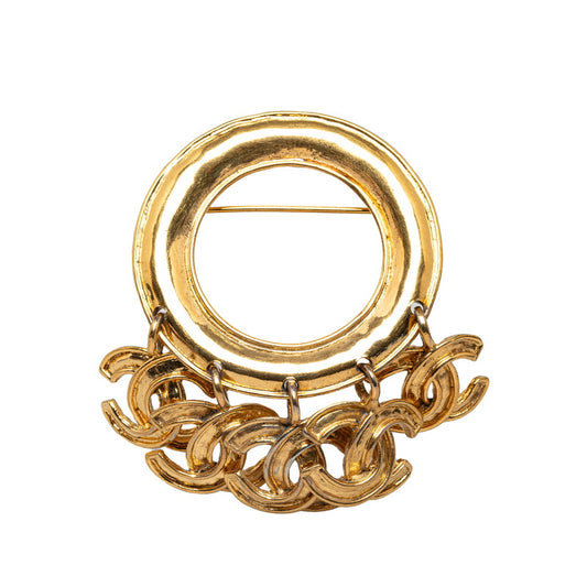 Chanel Vintage Gold Plated Brooch