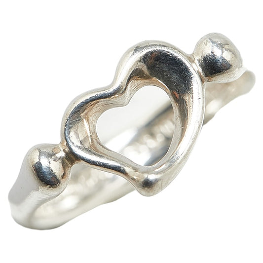 Tiffany & Co Open Heart Silver Ring