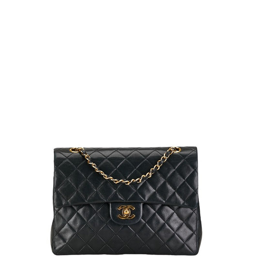 Chanel Lambskin Double Flap Shoulder Bag