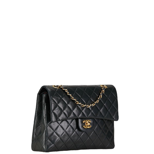 Chanel Lambskin Double Flap Shoulder Bag