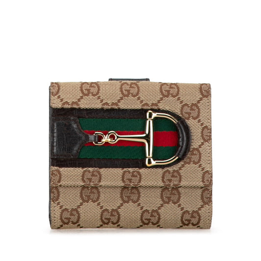 Gucci GG Canvas Horsebit Bifold Wallet