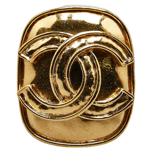 Chanel Vintage Coco Mark Gold Plated Brooch