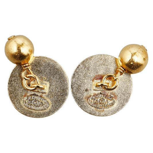 Chanel Vintage Coco Mark Gold Cufflinks