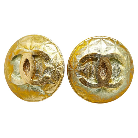 Chanel Coco Mark Gold Earrings