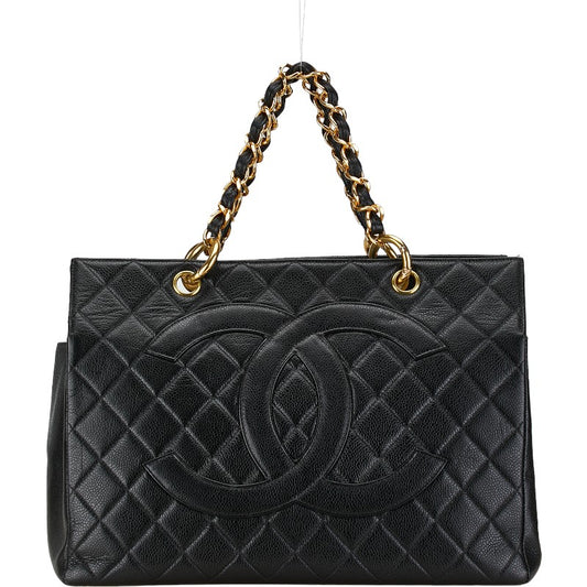 Chanel Caviar Skin Matelasse Chain Tote Bag