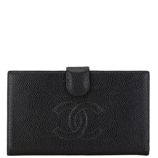 Chanel Caviar Skin Long Wallet