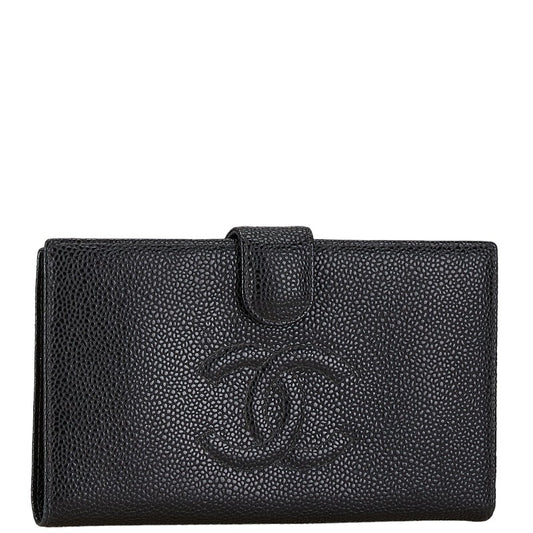 Chanel Caviar Skin Long Wallet