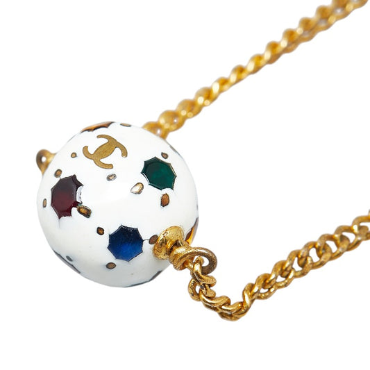 Chanel Soccer Ball Motif Bracelet Gold