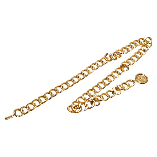 Chanel Coco Mark Medallion Chain Belt Gold