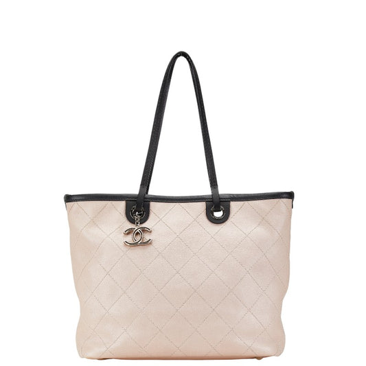 Chanel Caviar Skin Matelasse Coco Mark Tote Bag