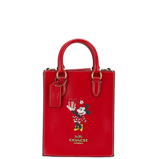 Coach Minnie Mouse Leather Mini Handbag