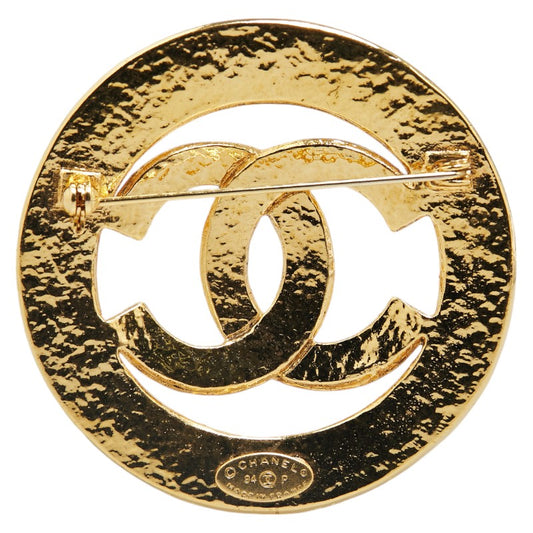 Chanel Vintage Coco Mark Brooch Gold