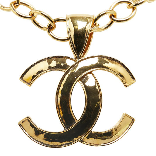 Chanel Vintage Coco Mark Chain Necklace Gold