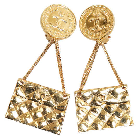 Chanel Coin & Bag Motif Swing Earrings