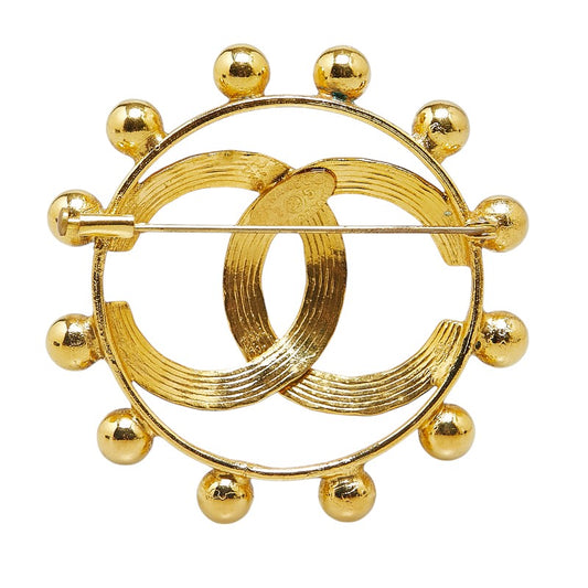 Chanel Coco Mark Gold Brooch