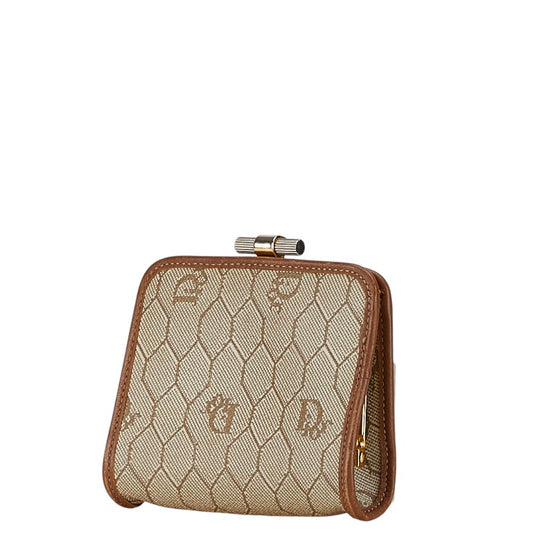 Dior Leather Honeycomb Coin Case