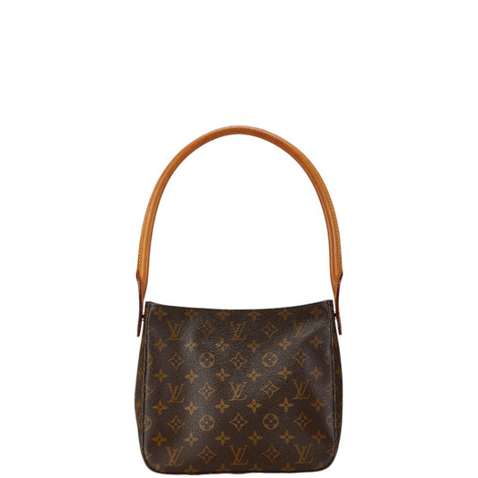 Louis Vuitton Looping MM Shoulder Bag Brown PVC Leather