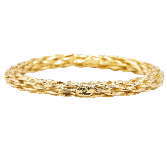 Chanel Vintage Chain Bangle Gold Plated