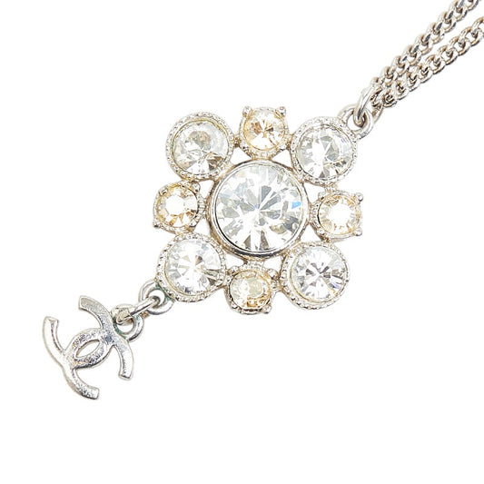 Chanel Coco Mark Flower Rhinestone Necklace