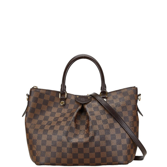 Louis Vuitton Damier Siena PM 2WAY Handbag Brown