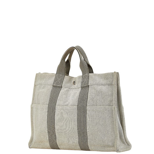 Hermes Canvas New Fourre Tout Tote Bag