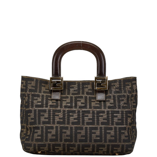 Fendi Zucca Mini Tote Bag Canvas Leather