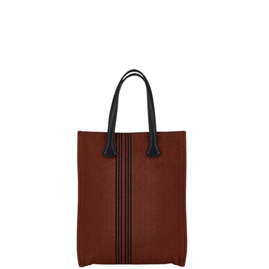 Hermes Potamos Cabas PM Leather Canvas Tote