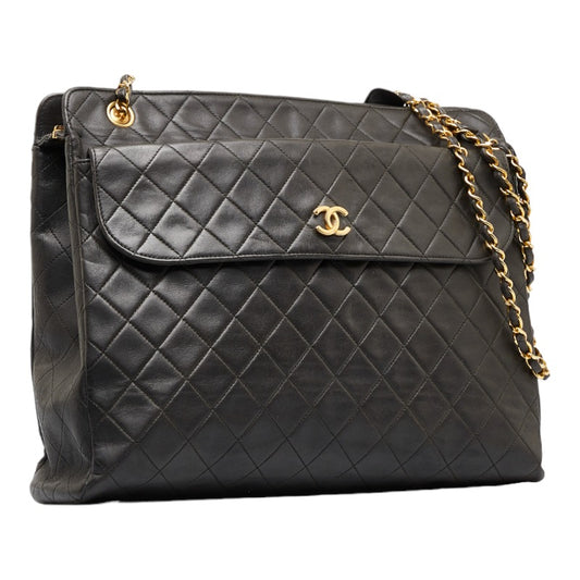 Chanel Matelasse Coco Mark Chain Shoulder Tote Bag