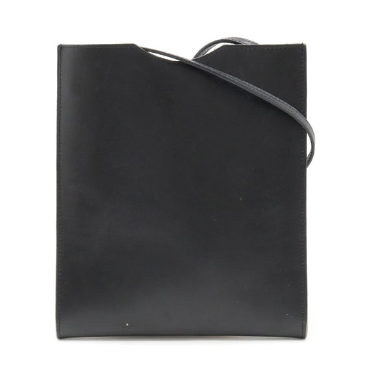 Hermes Onimeto Leather Shoulder Bag Black