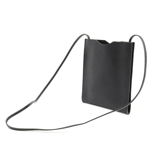 Hermes Onimeto Leather Shoulder Bag Black