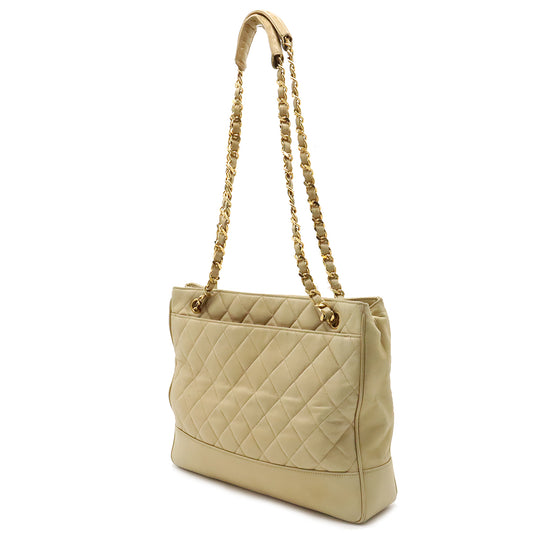 Chanel Leather Matelasse Coco Ball Chain Shoulder Tote