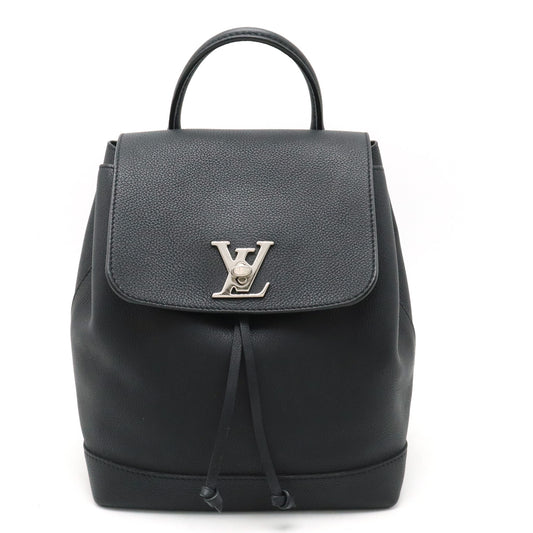 Louis Vuitton Lockme Backpack Black Leather