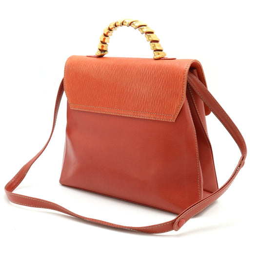 Loewe Velazquez Twist Leather Handbag