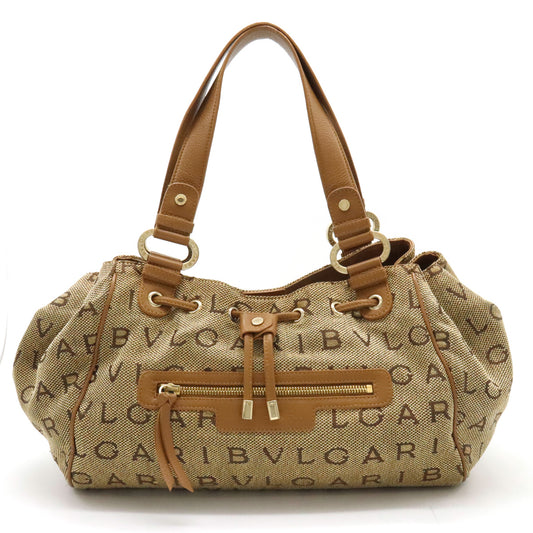 Bvlgari Logo Mania Maxi Letter Tote Bag