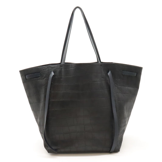 Celine Leather Phantom Tote Bag Black