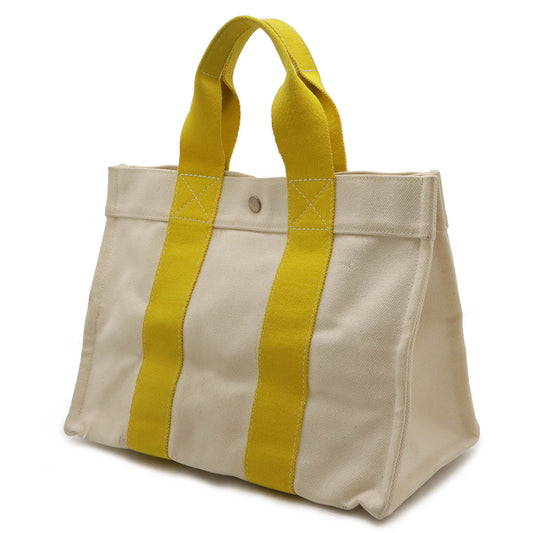 Hermes Bora Bora PM Canvas Tote Bag Yellow