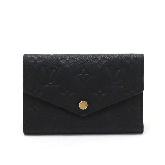 Louis Vuitton Monogram Empreinte Compact Wallet Black