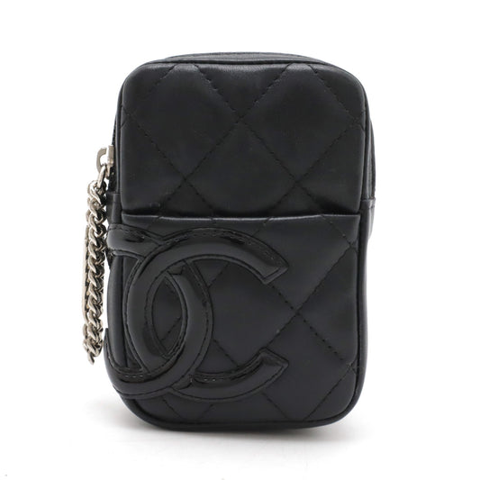 Chanel Cambon Line Leather Enamel Cigarette Case