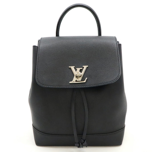 Louis Vuitton Lockme Backpack Black Leather