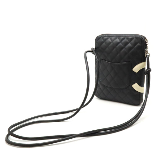 Chanel Cambon Line Coco Mark Shoulder Bag Black